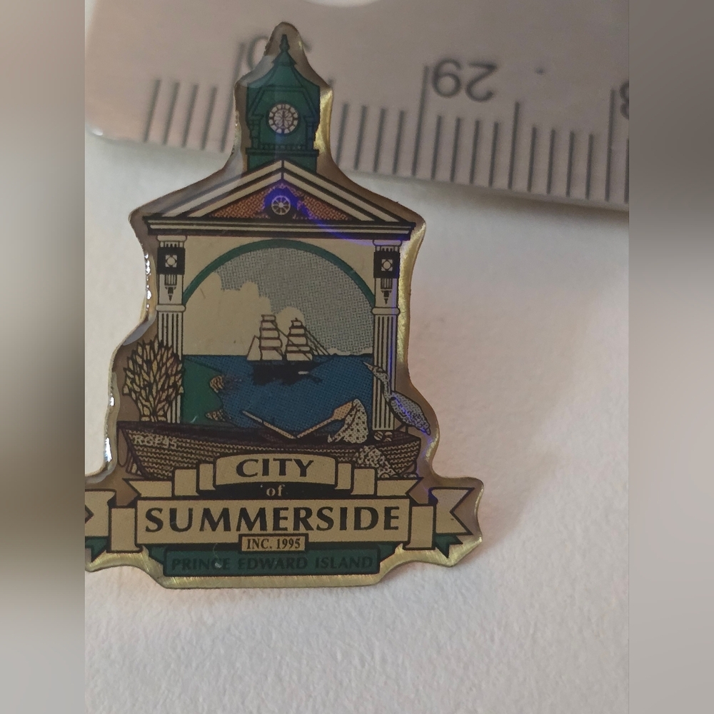 Summerside Prince Edward Island PEI Souvenir Cities & States Lapel Pin